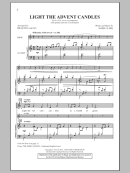 page one of Light The Advent Candles (SATB Choir)