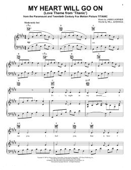page one of My Heart Will Go On (Love Theme from Titanic) (Piano & Vocal)