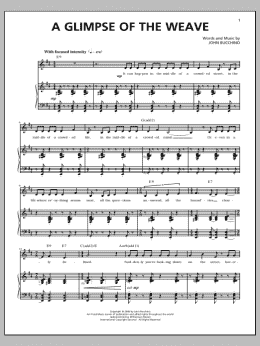 page one of A Glimpse Of The Weave (Piano & Vocal)