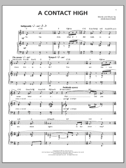 page one of A Contact High (Piano & Vocal)