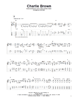 page one of Charlie Brown (Solo Guitar)