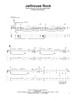 page one of Jailhouse Rock (Solo Guitar)