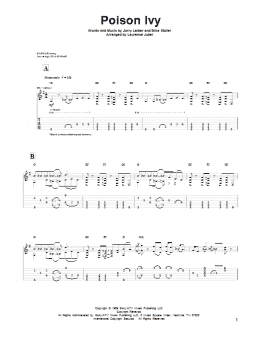 page one of Poison Ivy (Solo Guitar)