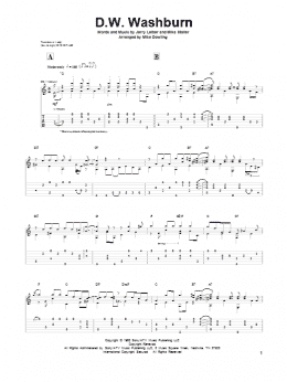page one of D.W. Washburn (Solo Guitar)