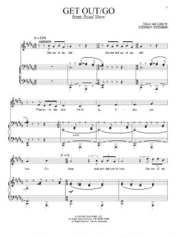 page one of Get Out / Go (Piano & Vocal)