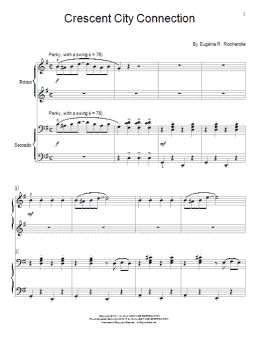 page one of Crescent City Connection (Piano Duet)