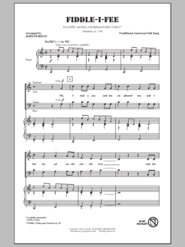 page one of Fiddle-I-Fee (SATB Choir)