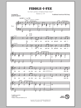page one of Fiddle-I-Fee (2-Part Choir)
