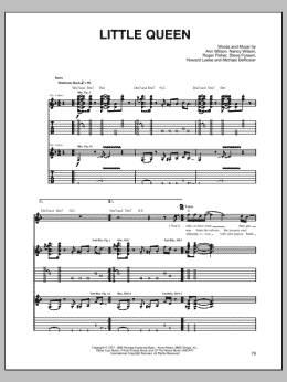 page one of Little Queen (Guitar Tab)