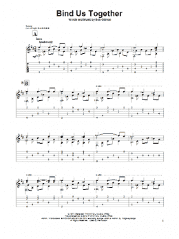 page one of Bind Us Together (Solo Guitar)