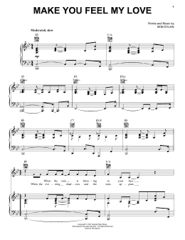 page one of Make You Feel My Love (Piano, Vocal & Guitar Chords (Right-Hand Melody))