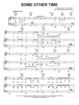 page one of Some Other Time (Piano, Vocal & Guitar Chords (Right-Hand Melody))