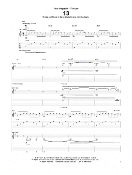 page one of 13 (Guitar Tab)