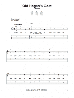 page one of Old Hogan's Goat (Easy Guitar Tab)