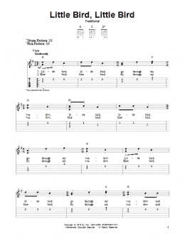 page one of Little Bird, Little Bird (Easy Guitar Tab)
