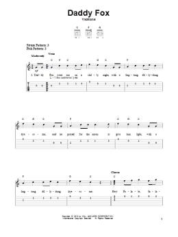 page one of Daddy Fox (Easy Guitar Tab)