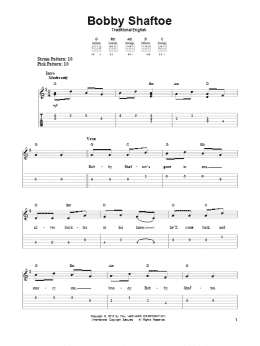 page one of Bobby Shaftoe (Easy Guitar Tab)