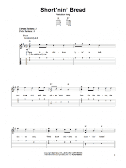 page one of Short'nin' Bread (Easy Guitar Tab)
