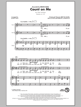 page one of Count On Me (arr. Janet Day) (2-Part Choir)