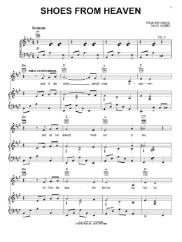 page one of Shoes From Heaven (from Women On The Verge Of A Nervous Breakdown) (Piano, Vocal & Guitar Chords (Right-Hand Melody))