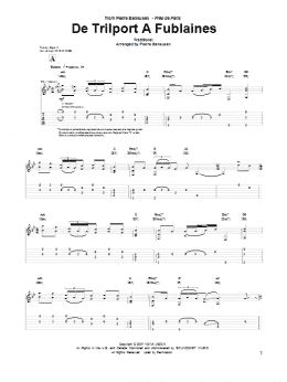 page one of De Trilport A Fublaines (Guitar Tab)