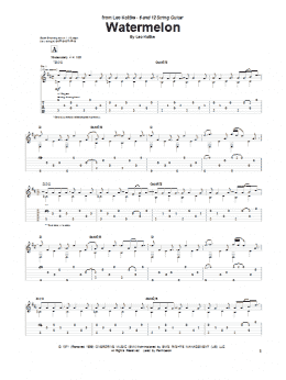 page one of Watermelon (Guitar Tab)