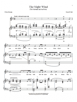 page one of The Night Wind (The Sunbeam And The Rose) (Piano & Vocal)