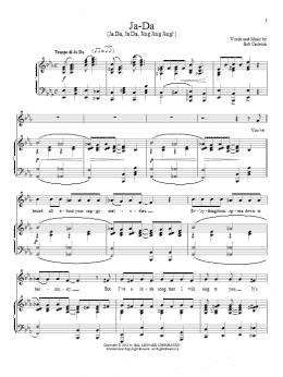 page one of Ja-Da (Piano & Vocal)