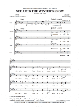 page one of See Amid The Winter's Snow (SATB Choir)