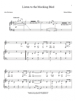 page one of Listen To The Mocking Bird (Piano & Vocal)