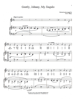 page one of Gently, Johnny, My Jingalo (Piano & Vocal)
