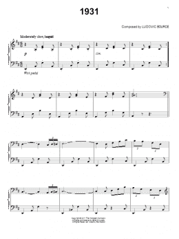page one of 1931 (Piano Solo)