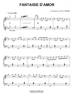 page one of Fantaisie D'Amor (Piano Solo)