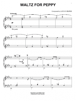 page one of Waltz For Peppy (from The Artist) (Piano Solo)