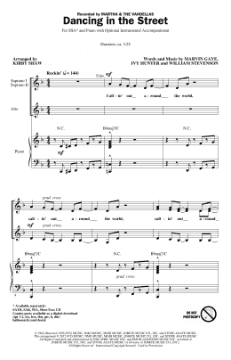page one of Dancing In The Street (SSA Choir)