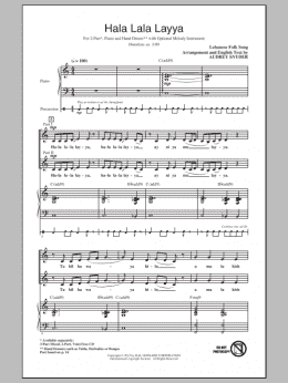 page one of Hala Lala Layya (2-Part Choir)