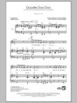 page one of Doodle Doo Doo (SATB Choir)