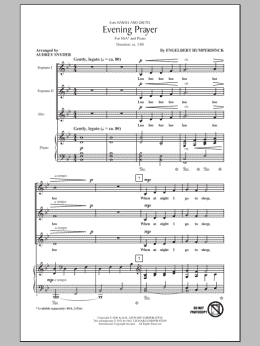 page one of Evening Prayer (SSA Choir)
