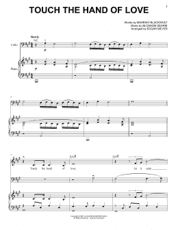 page one of Touch The Hand Of Love (Cello and Piano)