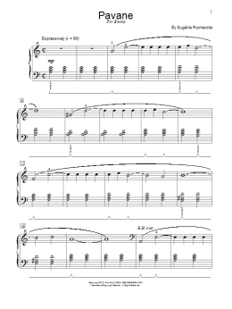 page one of Pavane (Educational Piano)