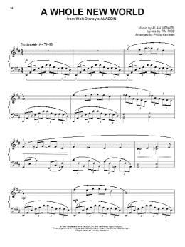 page one of A Whole New World [Classical version] (from Aladdin) (arr. Phillip Keveren) (Piano Solo)
