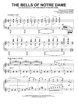 page one of The Bells Of Notre Dame [Classical version] (arr. Phillip Keveren) (Piano Solo)