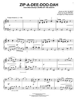 page one of Zip-A-Dee-Doo-Dah (from Song Of The South) [Classical version] (arr. Phillip Keveren) (Piano Solo)