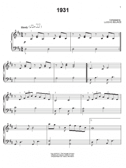 page one of 1931 (Easy Piano)