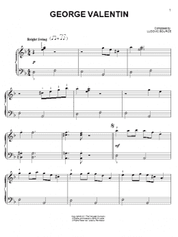 page one of George Valentin (Easy Piano)