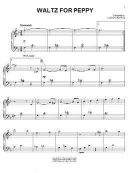 page one of Waltz For Peppy (from The Artist) (Easy Piano)