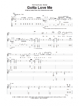 page one of Gotta Love Me (Guitar Tab)