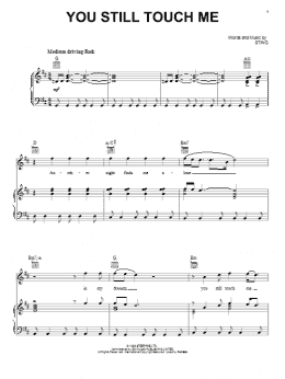 page one of You Still Touch Me (Piano, Vocal & Guitar Chords (Right-Hand Melody))