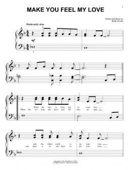 page one of Make You Feel My Love (Big Note Piano)