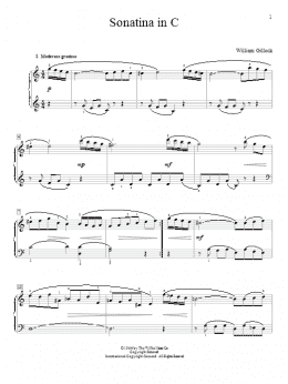 page one of Sonatina In C (Educational Piano)